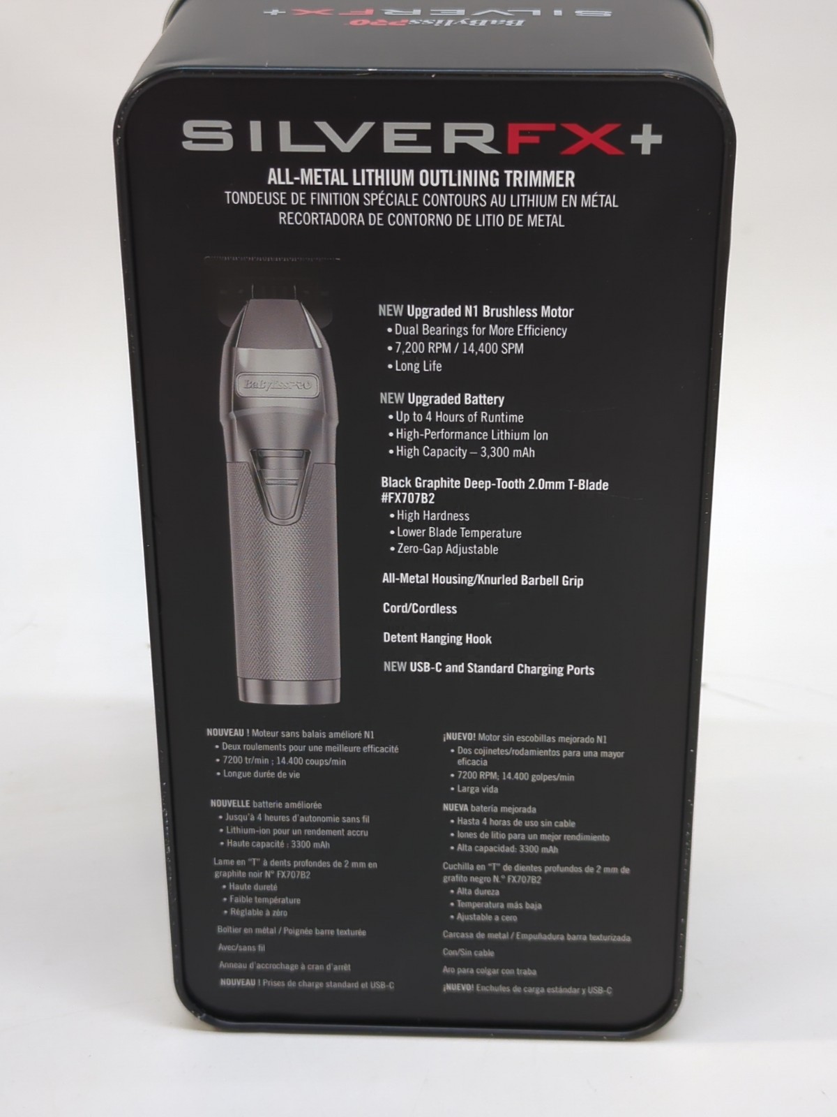 BaBylissPRO SilverFX+ All-Metal Lithium Outlining Trimmer