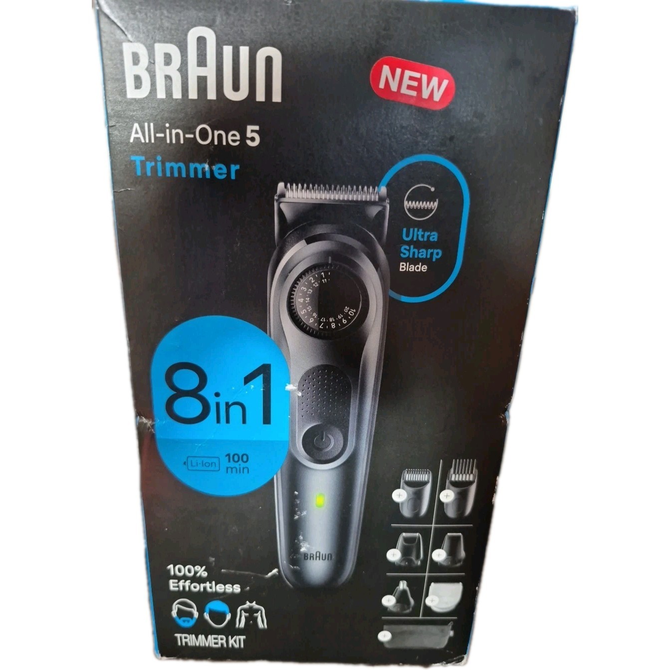 Braun All-in-One Style Kit Series 5 5480 8-in-1 Trimmer for Men NEW Shower Proof