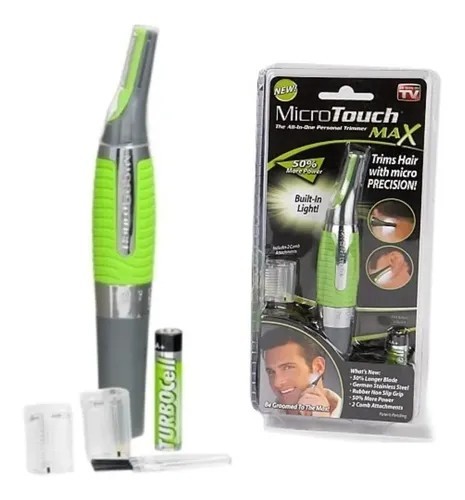 Micro Touch Max All In One Personal Hair Trimmer w/LED Light For Nose Ears Neck