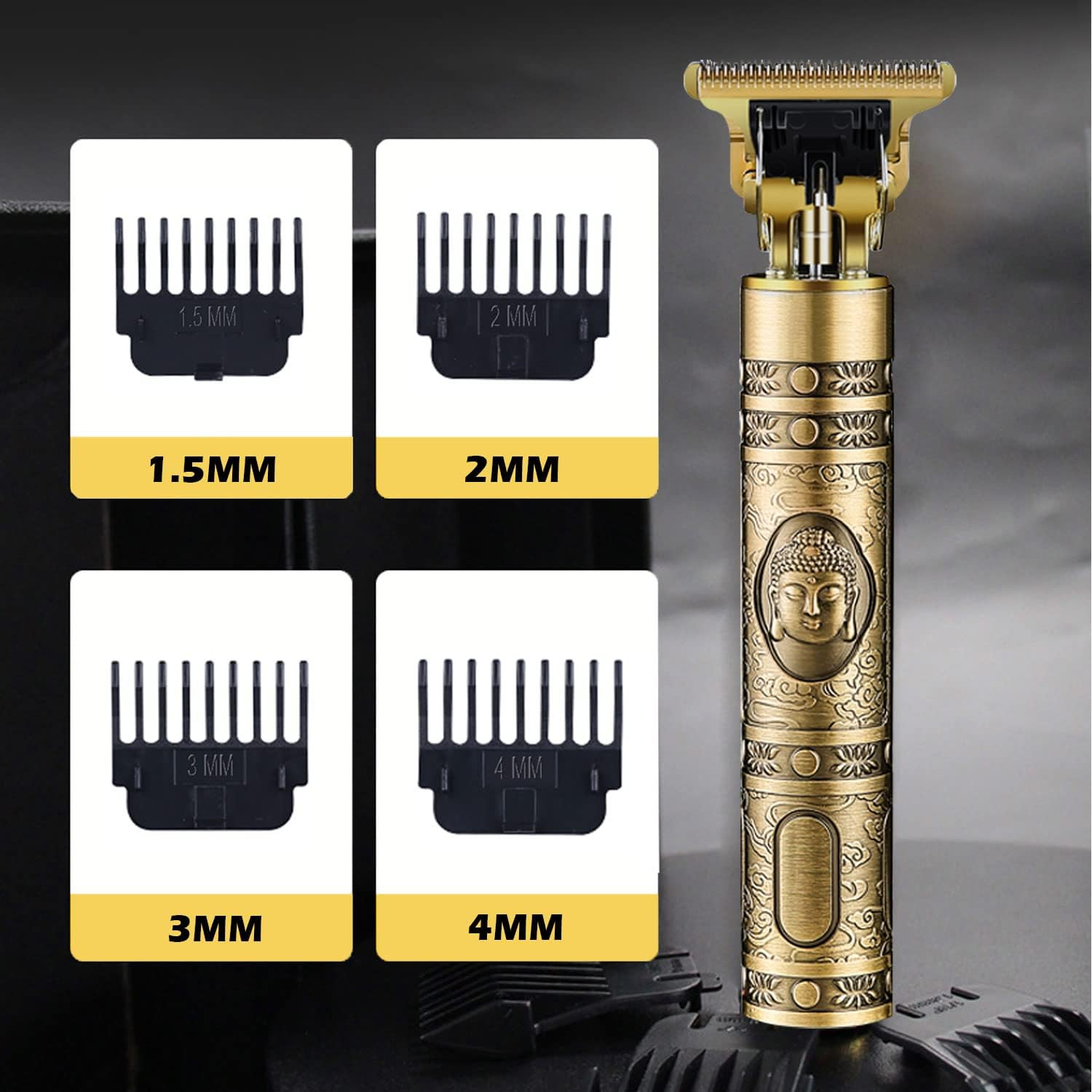 Hair Clippers for Men, Cordless Electric Hair Trimmer and Beard Shaver, T Blade
