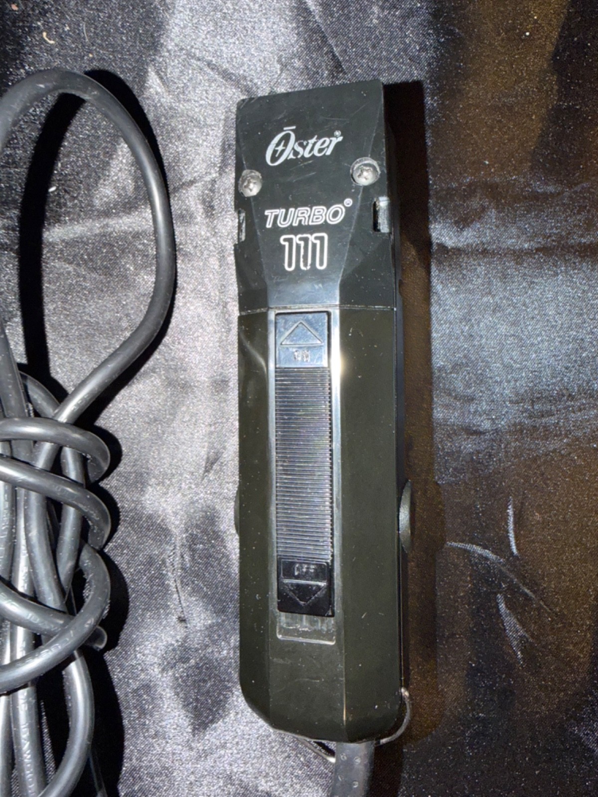 Oster 111 TURBO DETACHABLE BLADE PROFESSIONAL BARBER CLIPPERS NO POWER BLACK