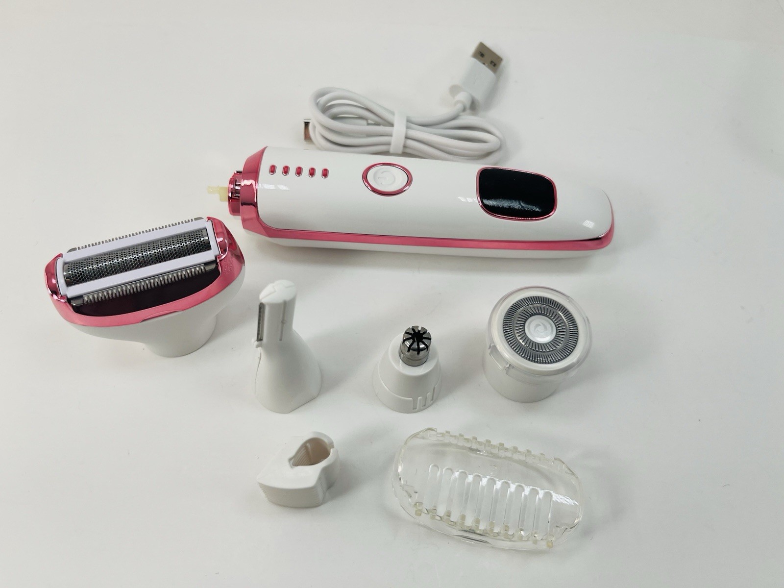 Rechargeable 4-in-1 Grooming Kit Hair Trimmer Bikini Beard Nose Eyebrow New Open