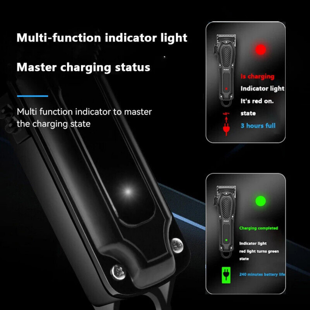 Professional Hair Clippers Trimmer Cutting Beard Cordless Barber Shaving Machine