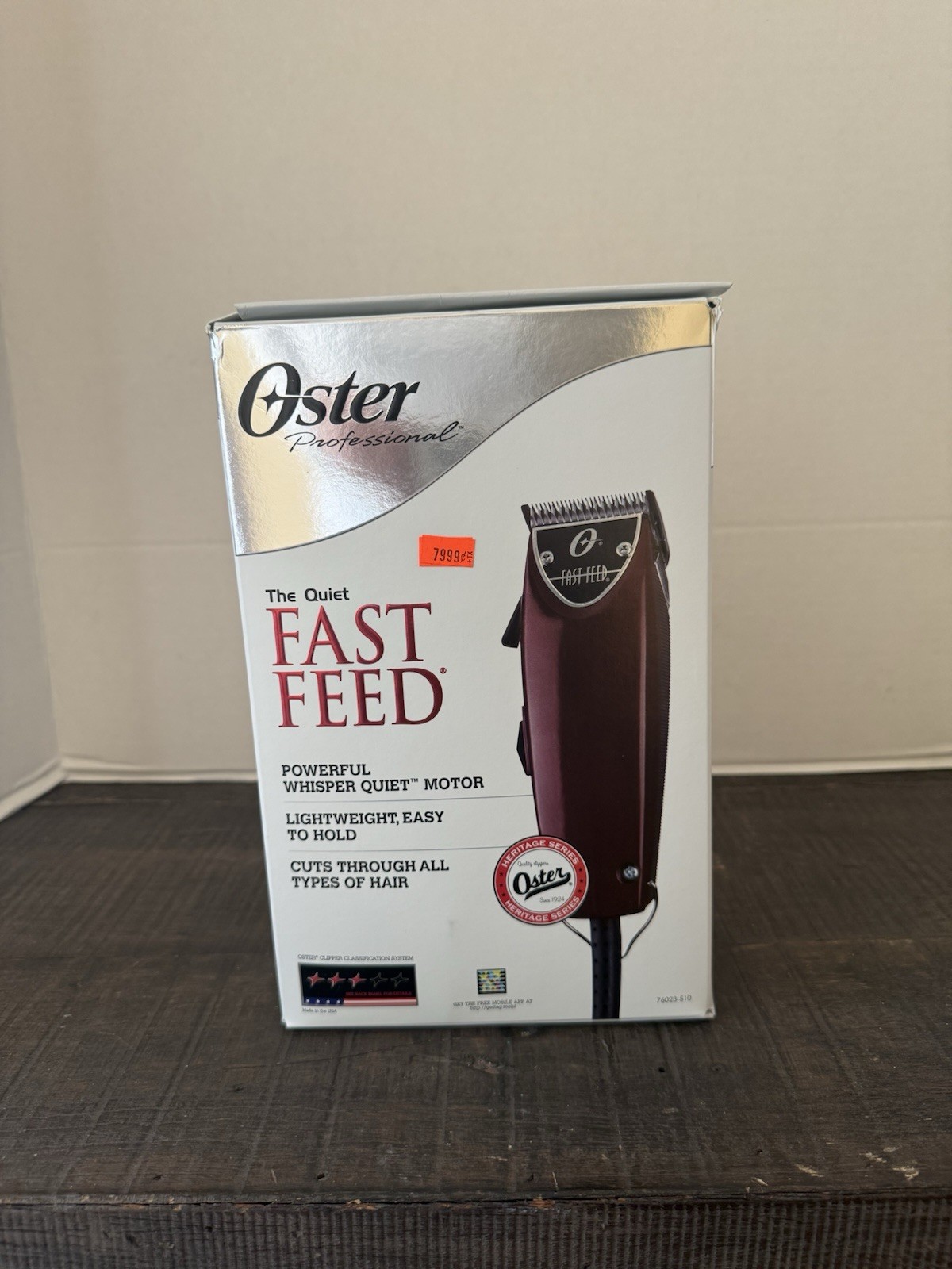 Oster 76023-510 Fast Feed Professional Clipper Adjustable Pivot Motor Made in US