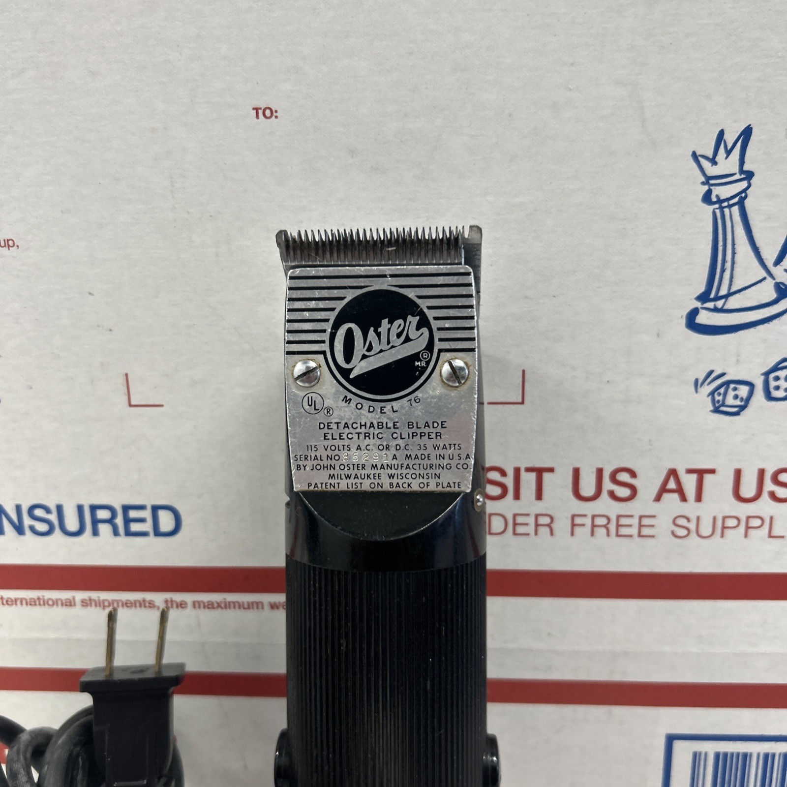 Vintage Oster Classic 76 Hair Clippers Brown Works! -READ— Fast Shipping