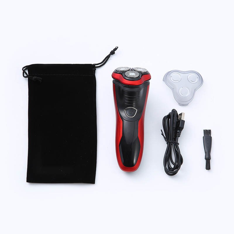 Men’s Razor Rotary Waterproof Electric Shaver Pop-Up Trimmer Wet Dry Cordless