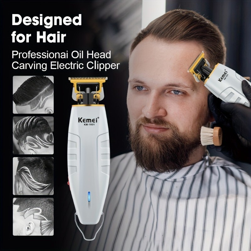 Kemei Professional Hair Clippers Cordless Trimmer Beard Cutting Machine Barber