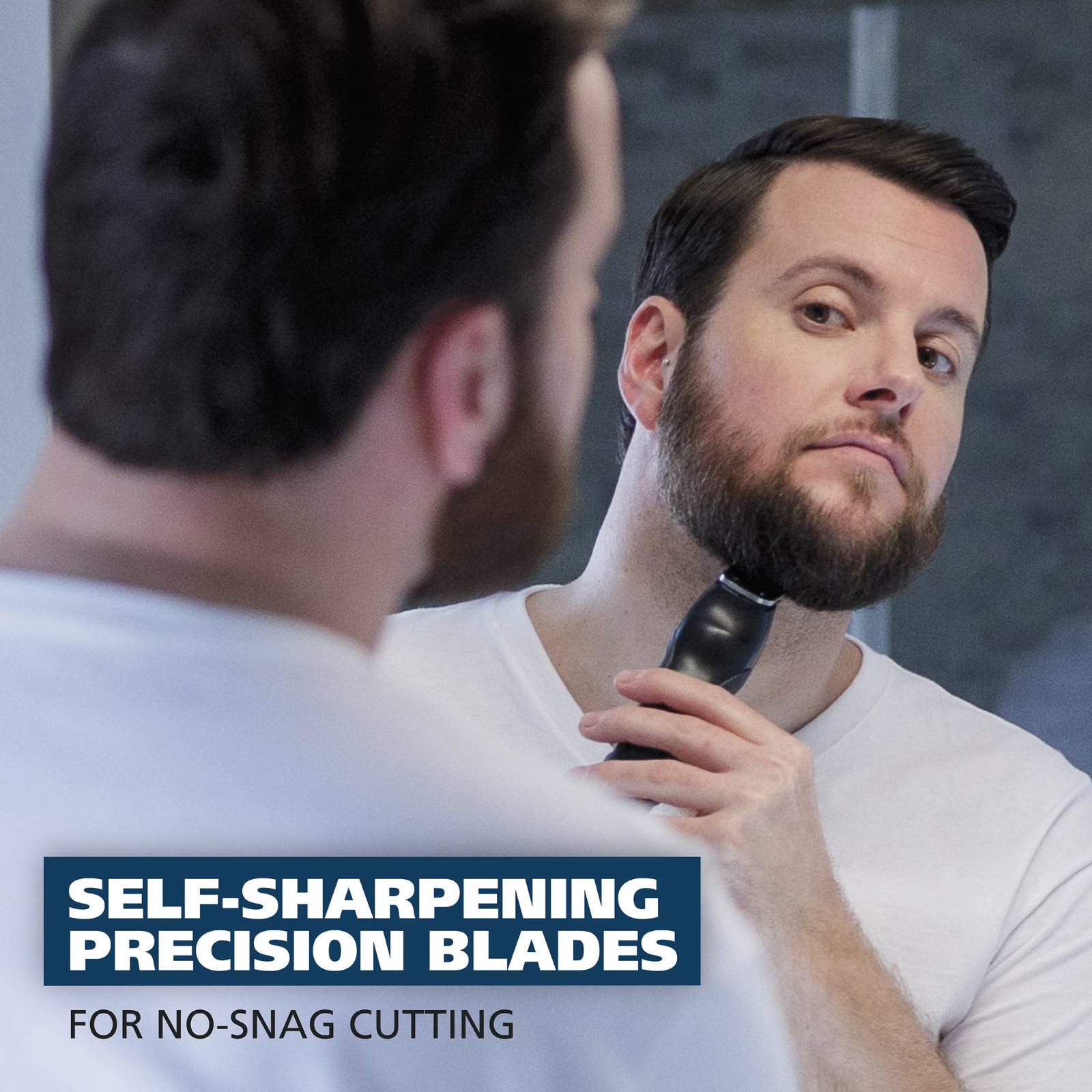 Lithium Ion All-in-One Beard Trimmer for Men – Black/ Silver Model 9888-600