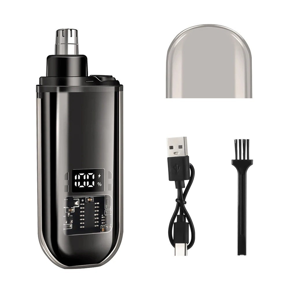 USB Nose & Ear Hair Trimmer Men & Women Portable Mini Rechargeable Clipper