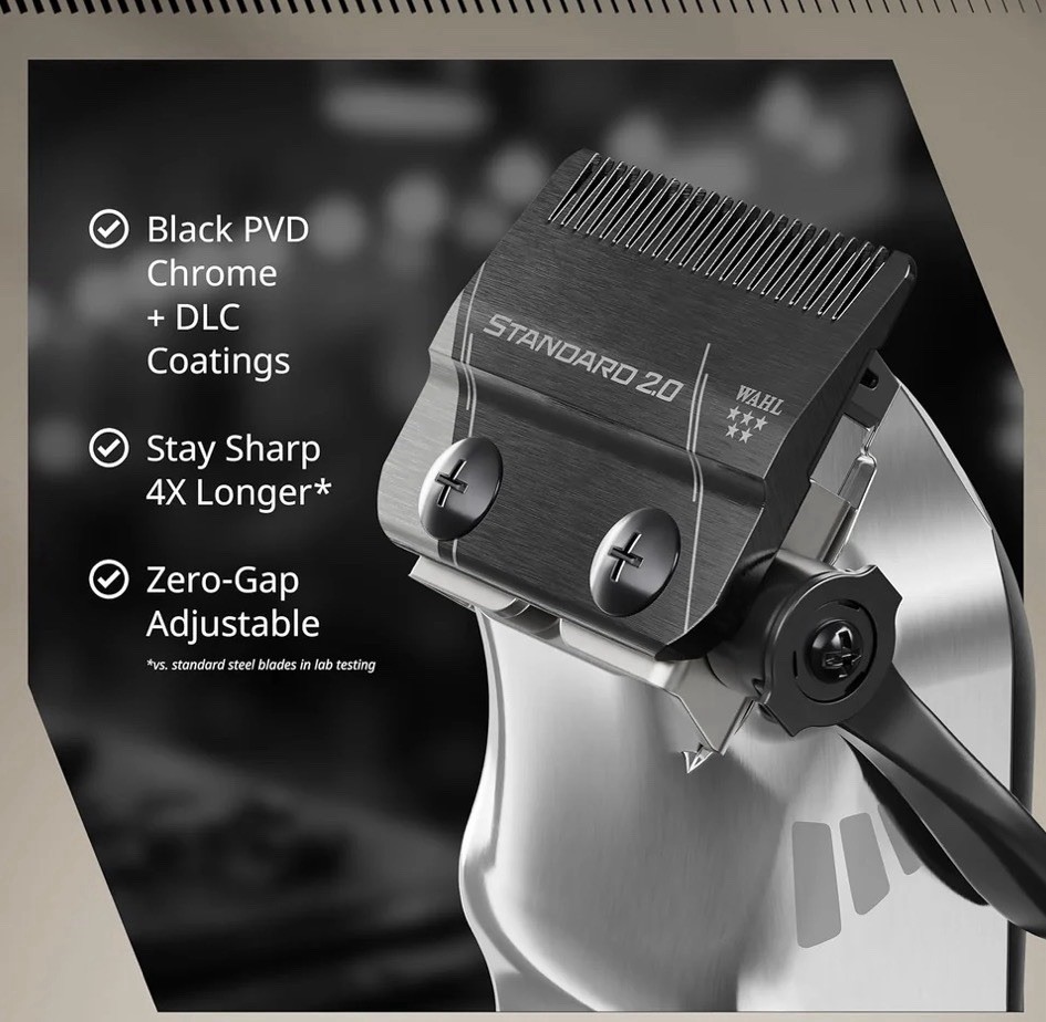 Wahl Professional 5-Star Senior 2.0 Cordless Clipper Model 8171 Black/Silver