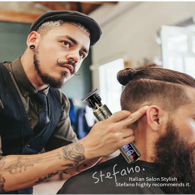 Professional Hair Clippers Trimmer Cutting Beard Cordless Barber Shaving Machine