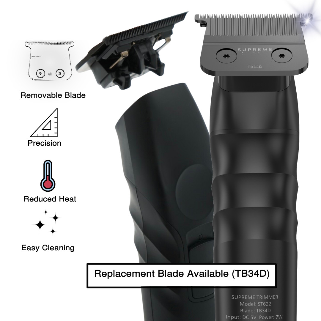Supreme Trimmer 2Spee Hair Trimmer w/ Detachable Blade | ST622 – Recertified