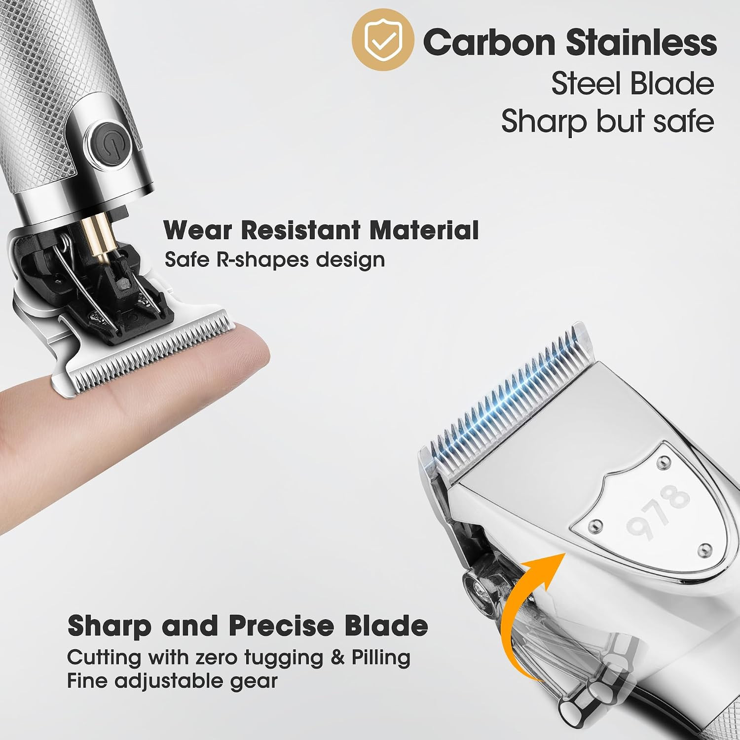 3-Piece Hair Clippers Set for Men – Rechargeable with Travel Case