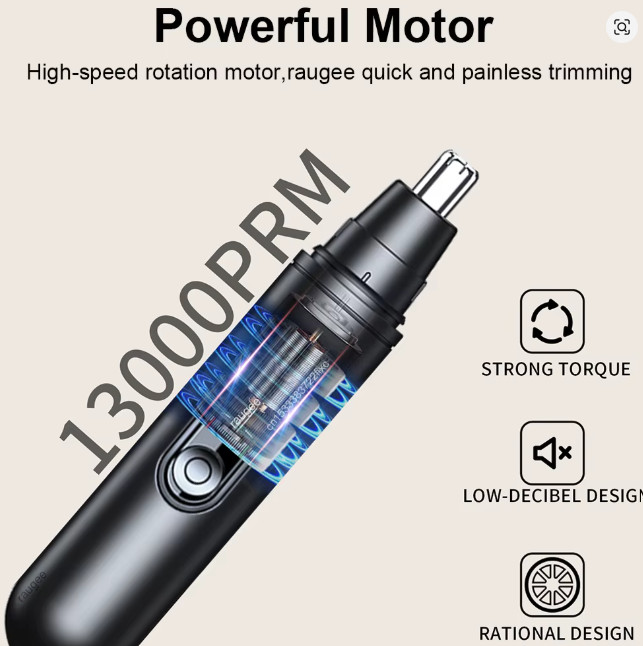 Nose Hair Trimmer Mini Portable Electric Nose Hair Clipper Rechargeable Automati