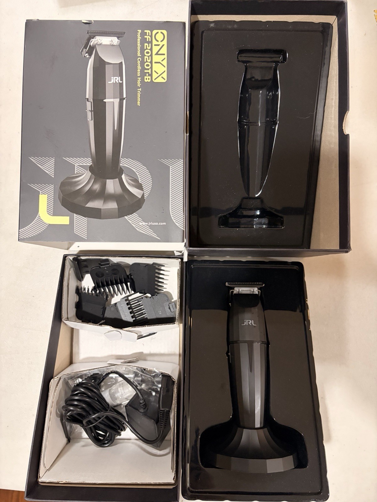 JRL 2020T-B Onyx Professional Cordless Hair Trimmer with EZ-GAP Blade