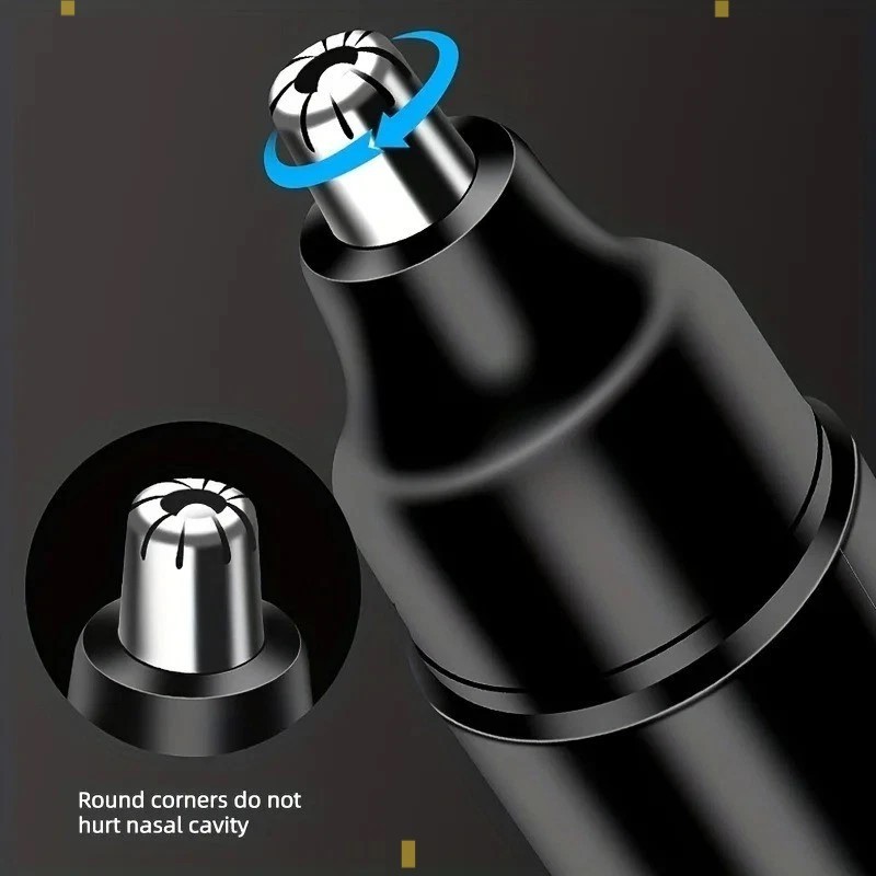 Ear and Nose Hair Trimmer with LED indicator USB Rechargeable Water Resistant.