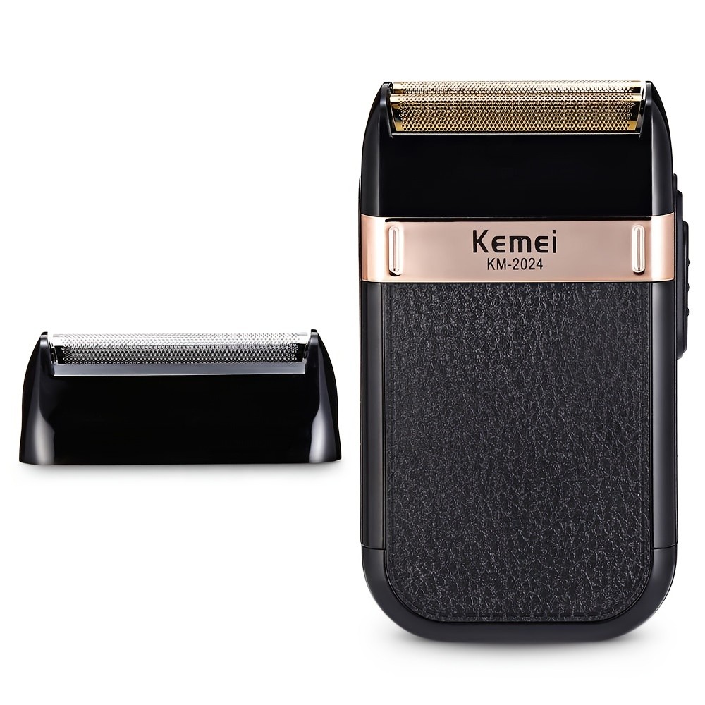 KEMEI Men’S Professional Electric Shaver USB Charging Beard Shaver for Travel
