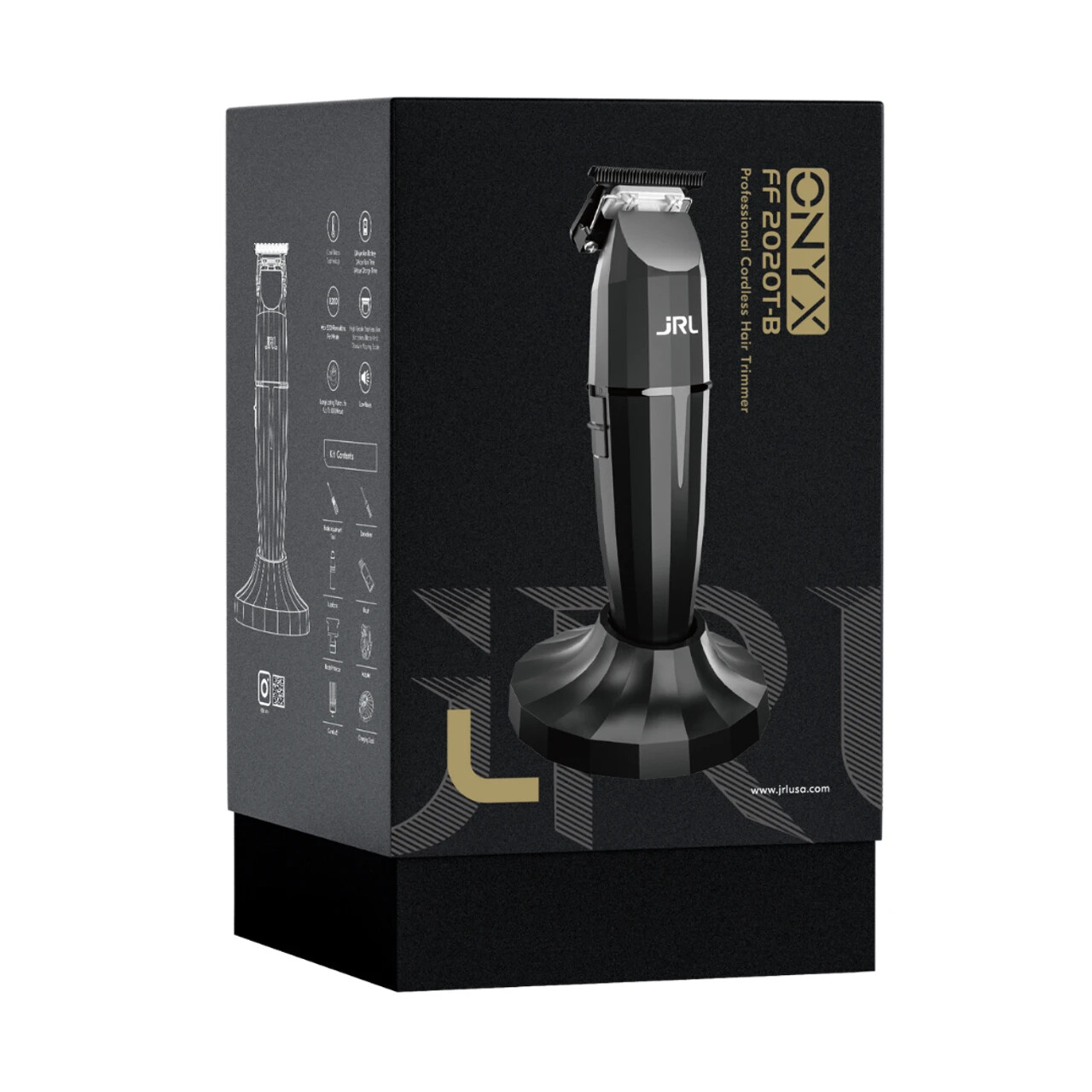 JRL 2020T-B Onyx Professional Cordless Hair Trimmer w/ EZ-Gap Blade – BRAND NEW