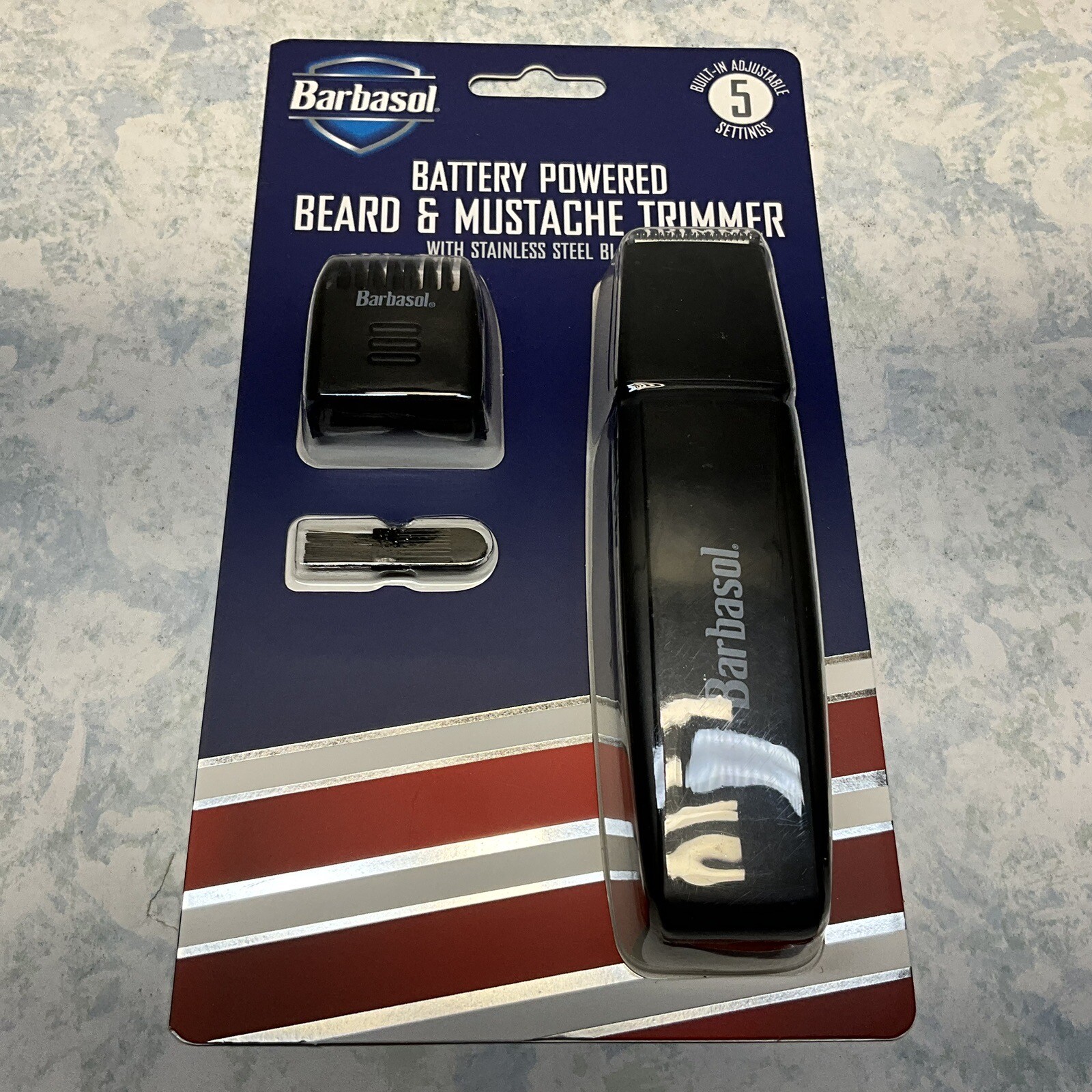Barbasol Battery Powered Beard/Mustache Trimmer & Ear/Nose Trimmer- New Sealed