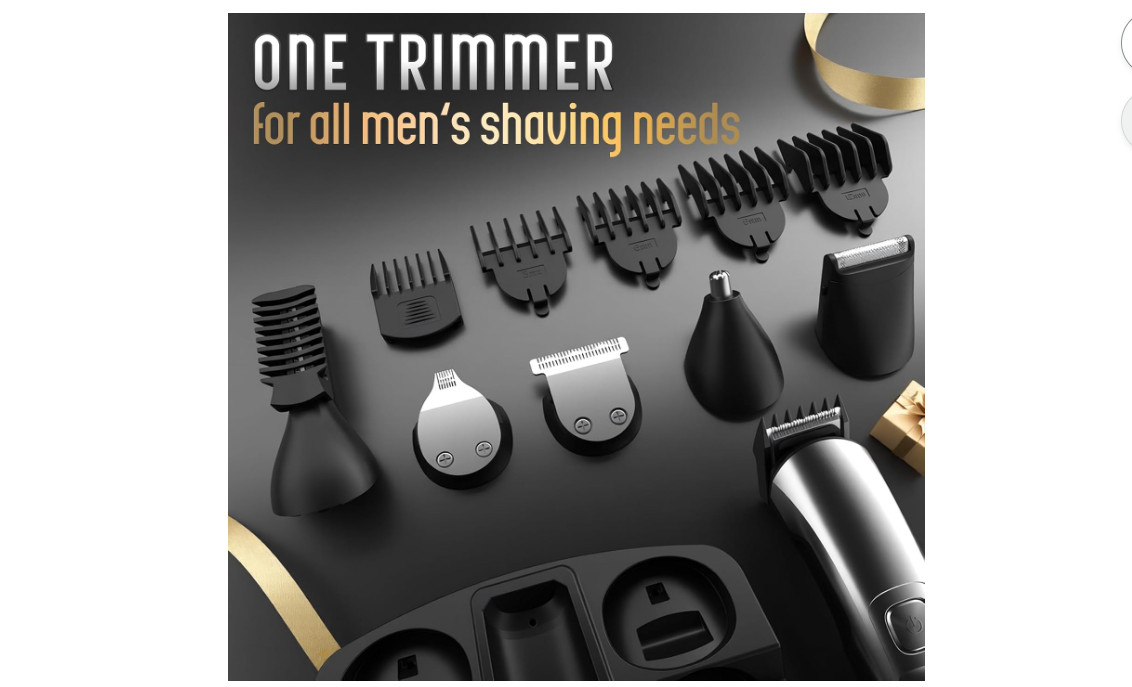 Ufree Beard Trimmer for Men, Waterproof Electric Razor, Grooming Kit | Stainless