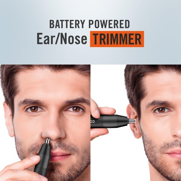 Ear and Nose Hair Trimmer for Men, Cordless Battery-Powered Trimmer