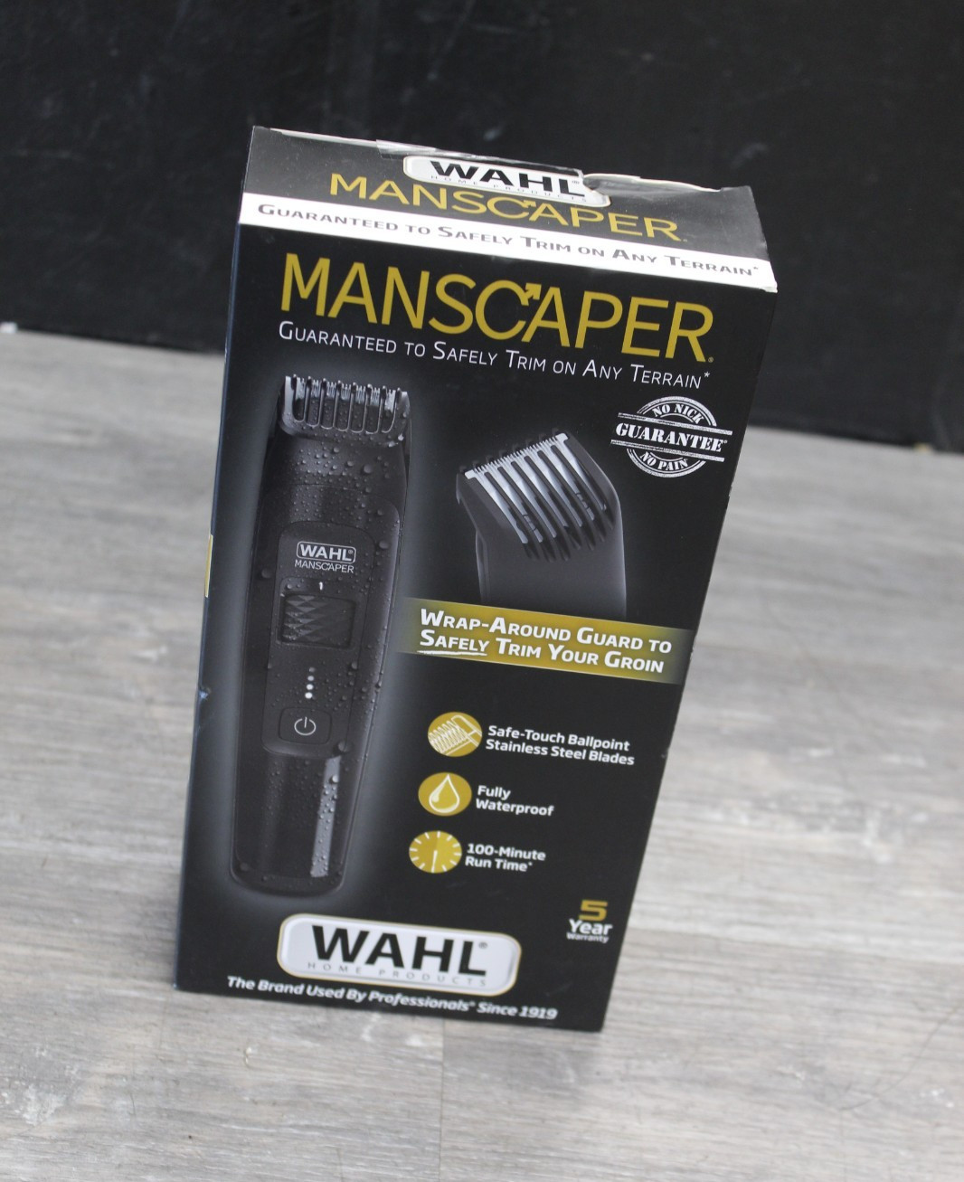 Wahl Manscaper Waterproof Body Trimmer – 05618-100 (Black) – NEW – SEALED