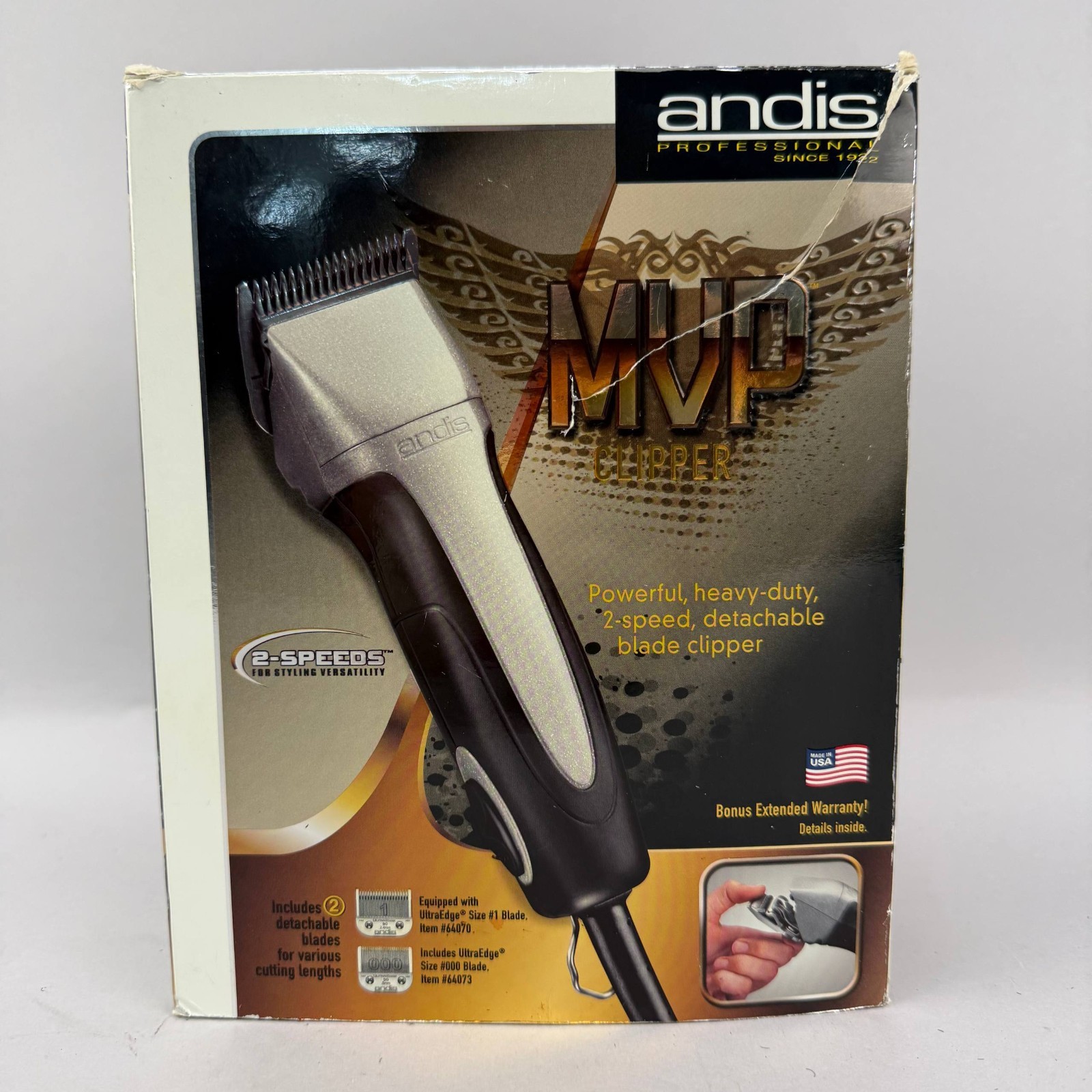 Andis MVP 2 Speed Professional Detachable Blade Clipper Model SMC-2