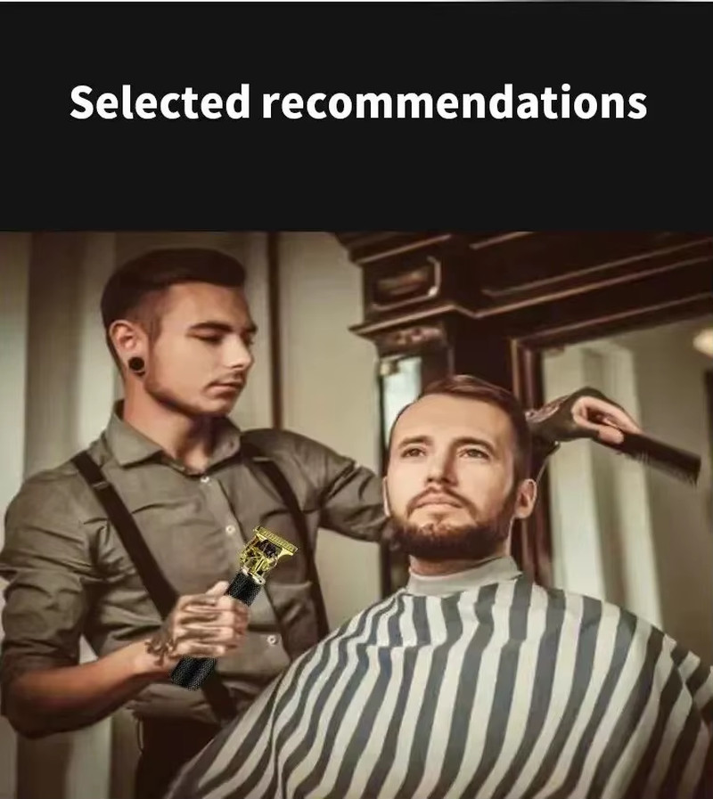 Electric Hair Cutting Machine Vintage T9 Clipper Hair Rechargeable Man Shaver Tr