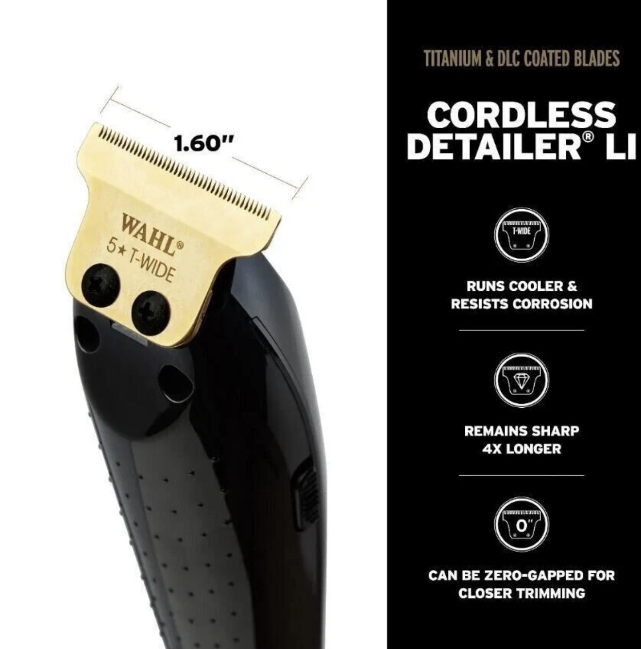 Wahl 3025397 Cordless Barber Combo Premium Clipper & Trimmer Combo NEW