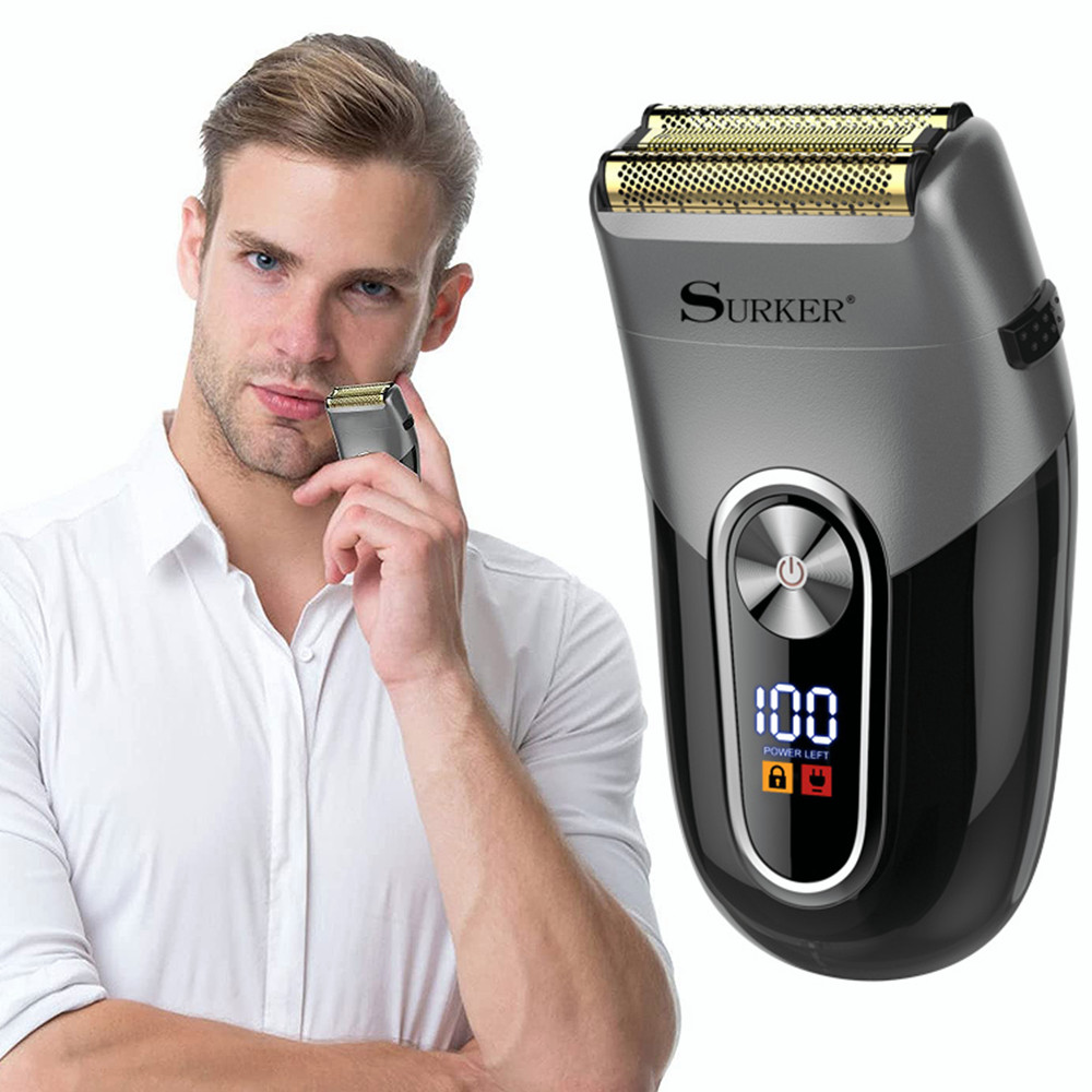 Portable USB Electric Shaver Rechargeable Razor Washable Trimmer Beard Shaver US