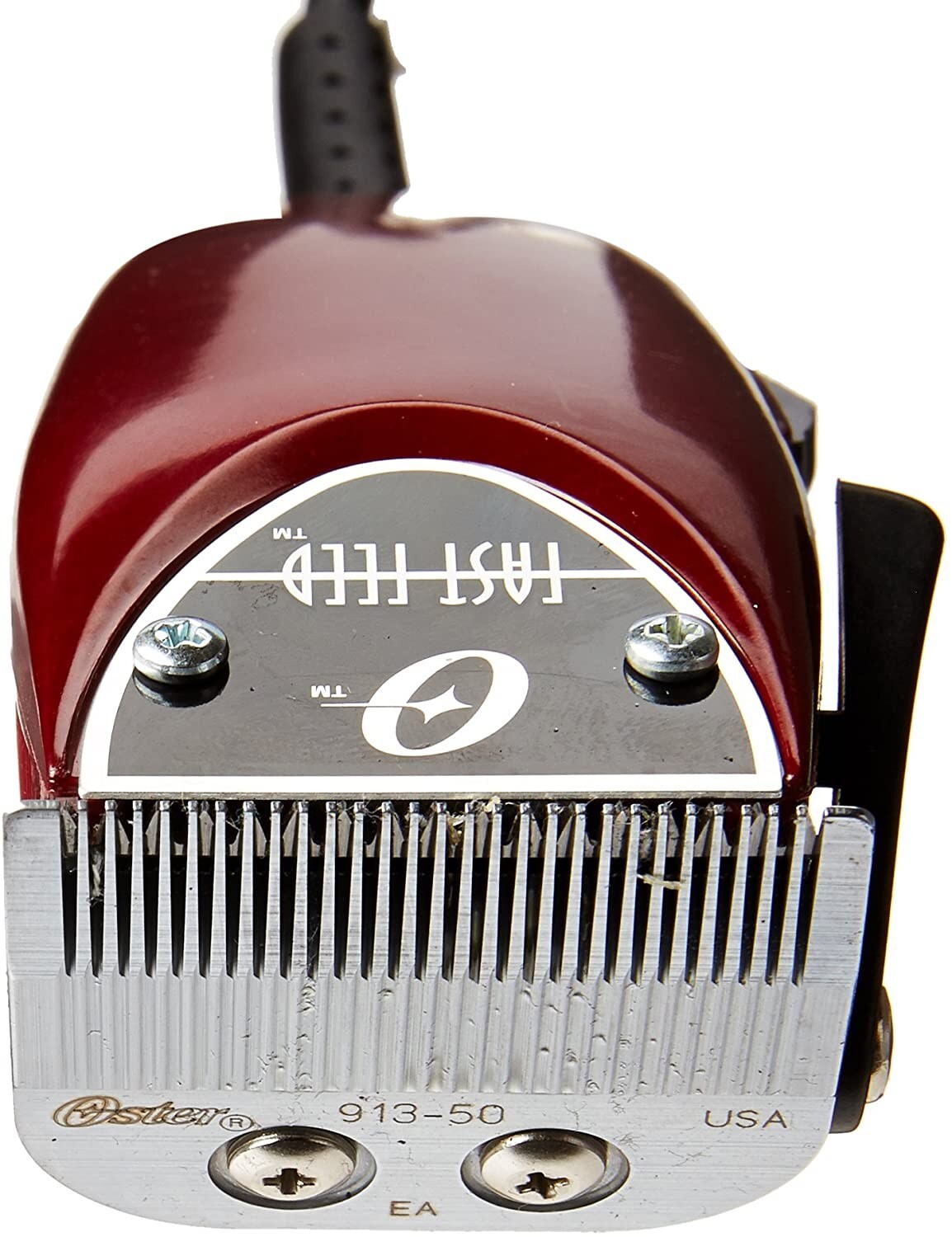Oster Professional 76023-510 Fast Feed Clipper – Red with 8 Guide Combs & Brush