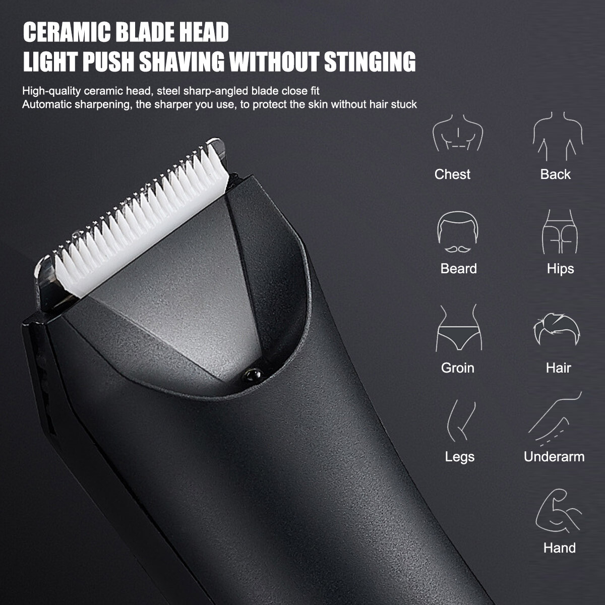 Manscape Ball Trimmer Body Hair Trimmer for Men’s Pubic Hair Trimmer Ball Shaver