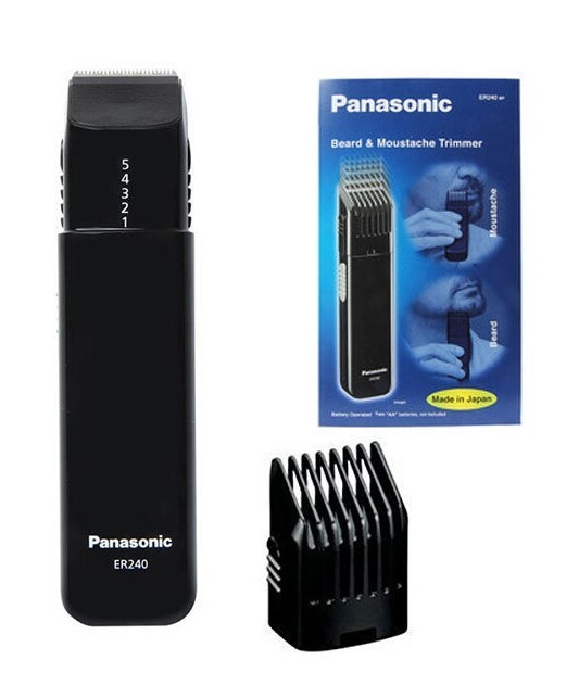 Panasonic ER240 Operated Beard Moustache Trimmer Made in Japan