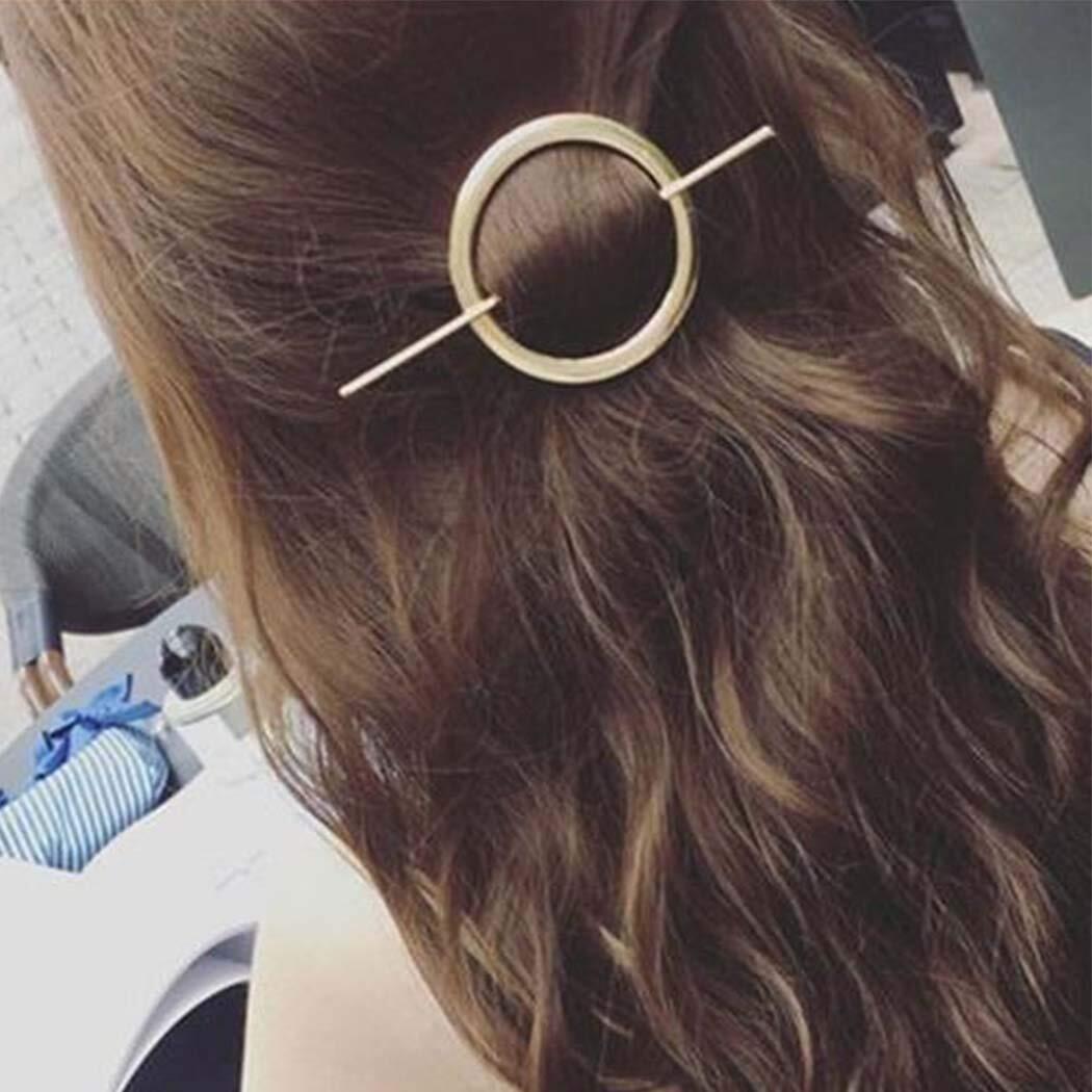 Dreamyn Round Hair Clips Hollow Circle Barrettes Fashion Gold,Silver