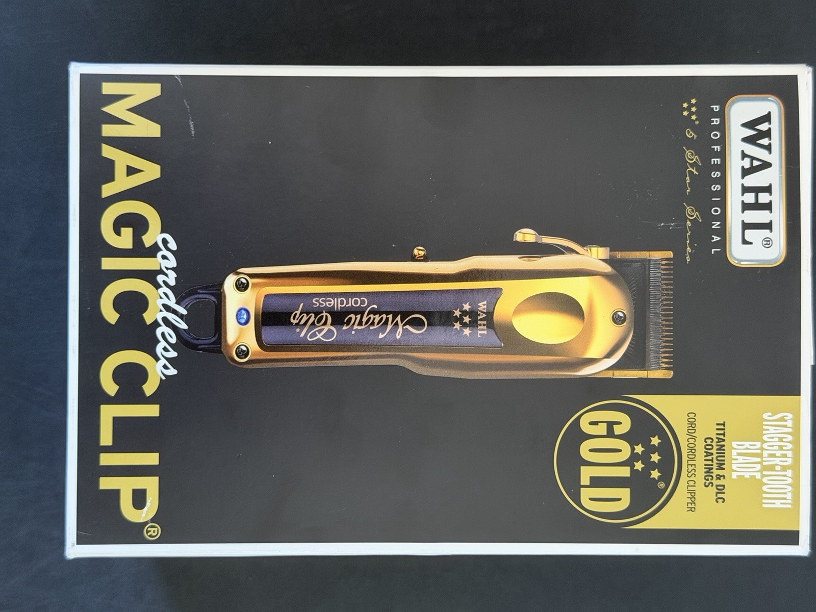 Wahl Professional 5 Star Magic Clip Cord/Cordless Clipper Gold Edition 8148-700