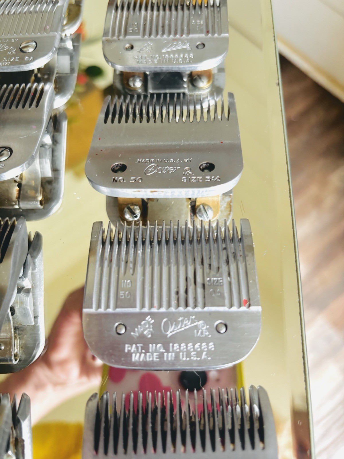 Barber Clippers Vintage Oster 76 Hair Clipper And 12 Oster Stainless Steel Blade