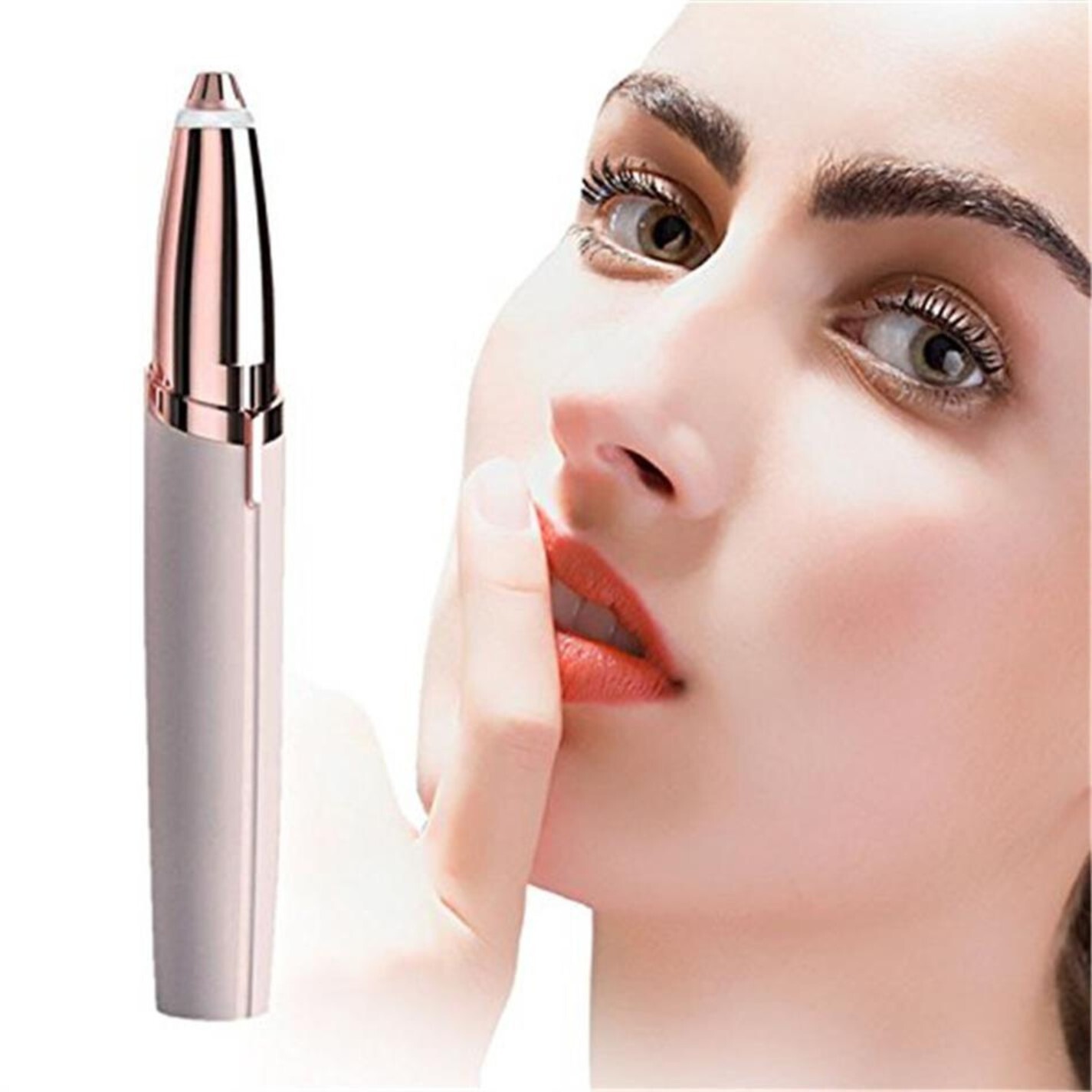 Womens Electric Face Eyebrow Trimmer Brows Razor Facial Epilator Hair Remover