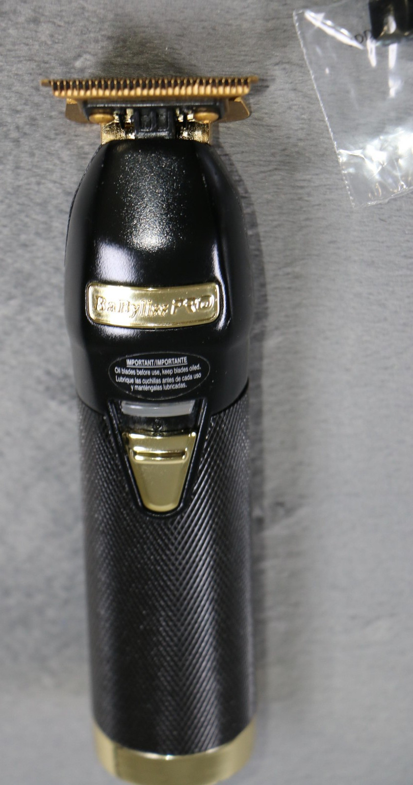 BaByliss PRO BlackFX FX787BN Cordless Trimmer Exposed T-Blade Gold Blades Kit