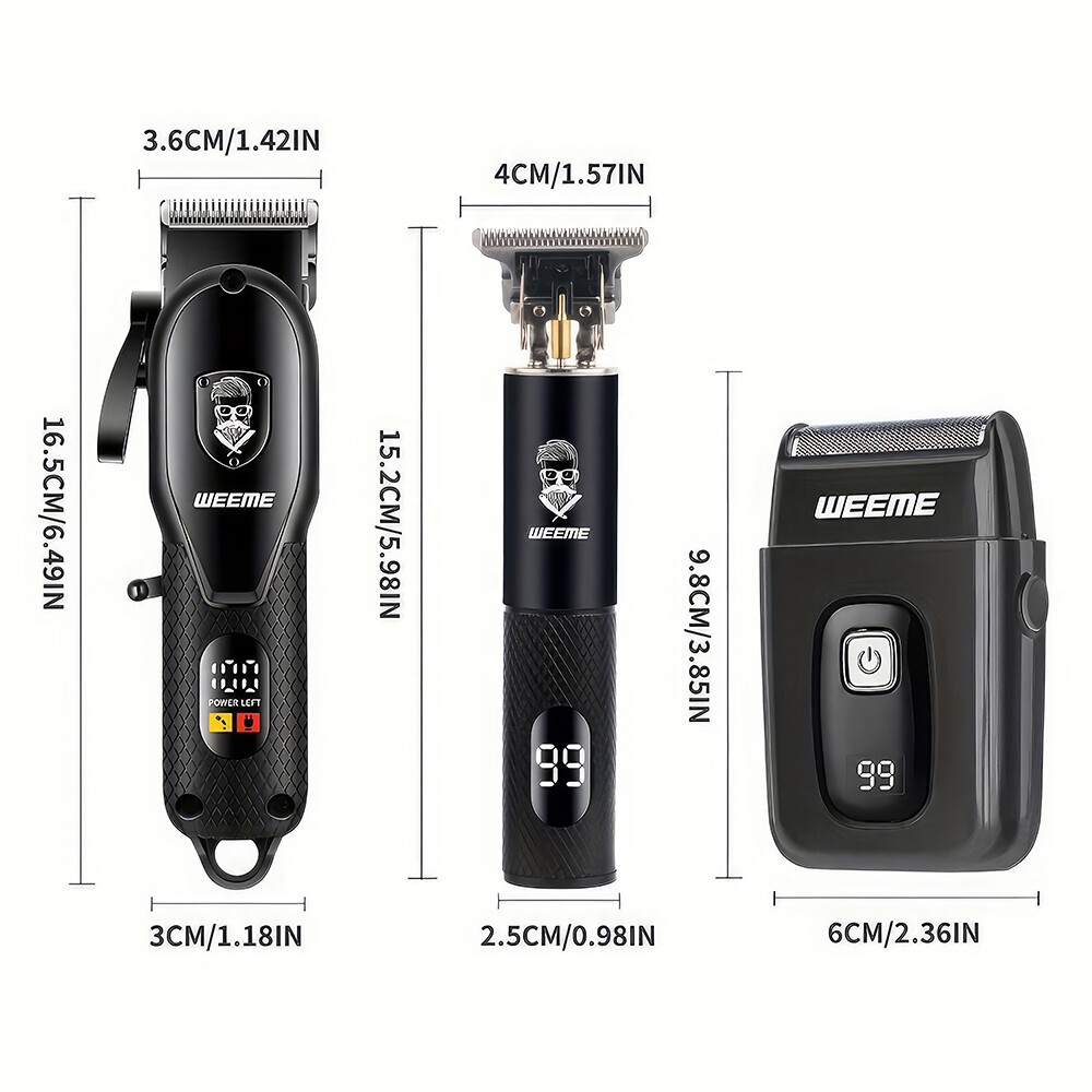 Professional Hair Clippers for Men,Professional Barber Clippers and Trimmer Set