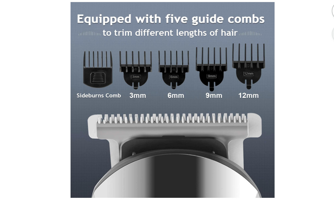 Ufree Beard Trimmer for Men, Waterproof Electric Razor, Grooming Kit | Stainless