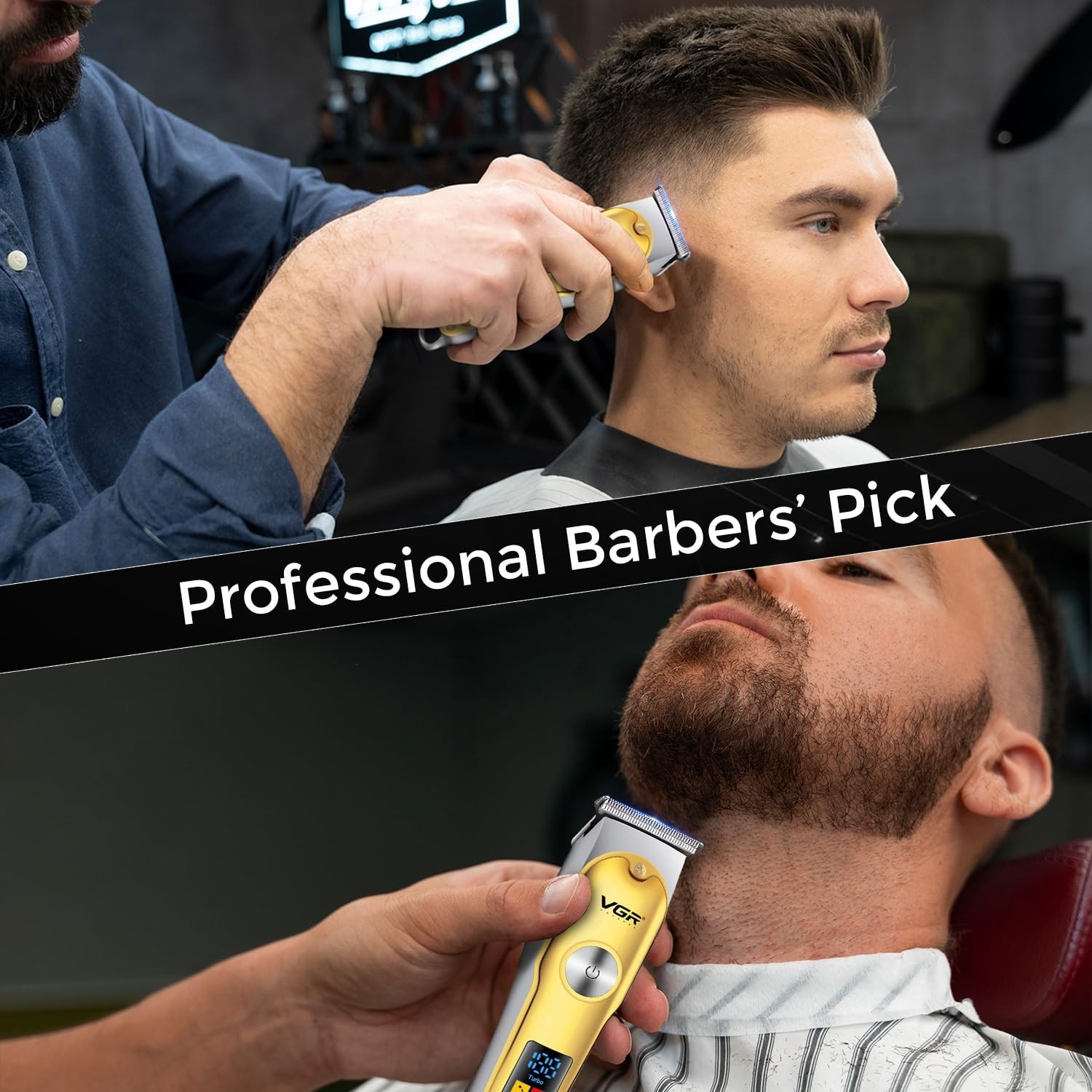 VGR V-290 Professional Hair Trimmer,V-290,Gold