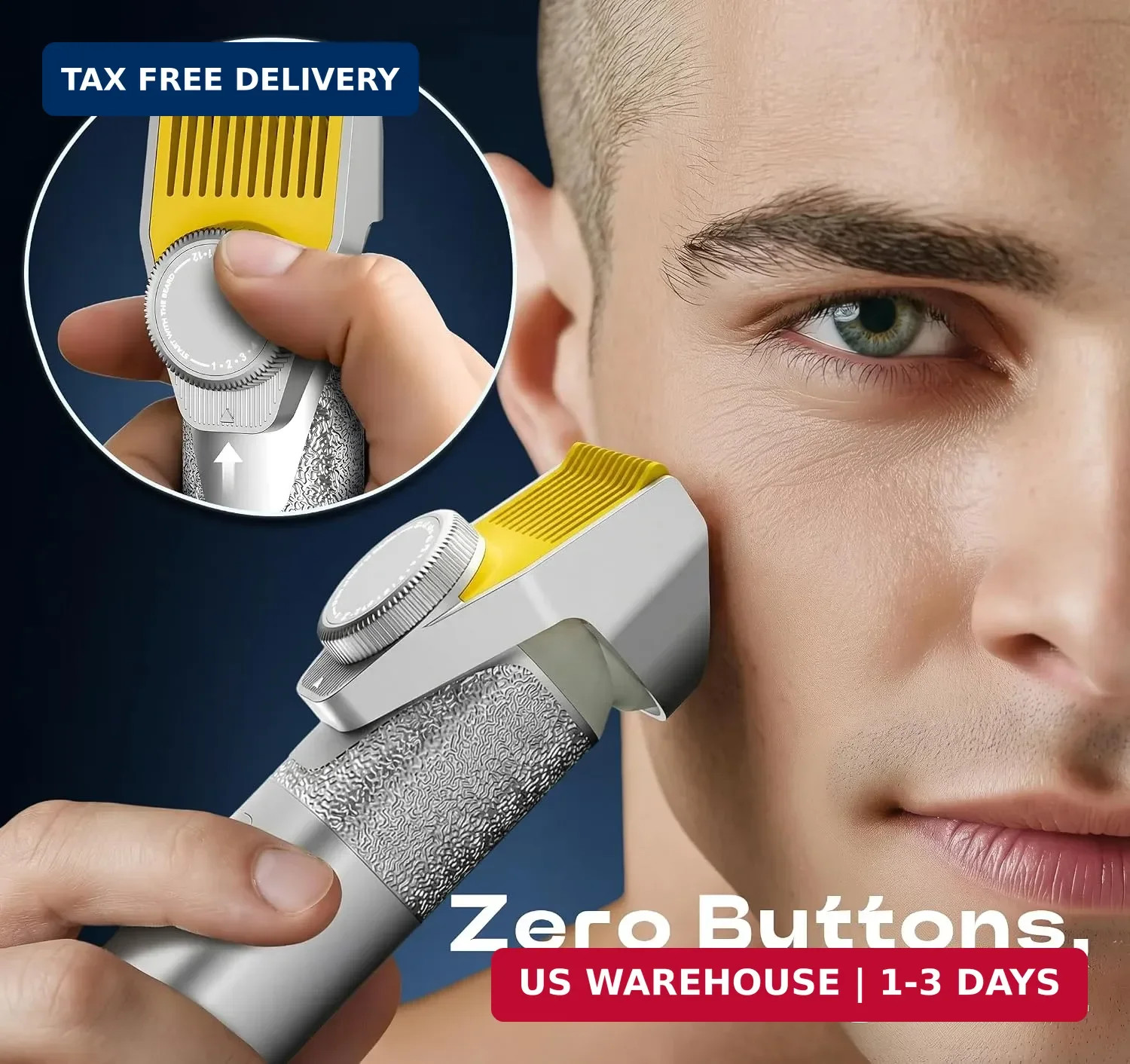 Beard Trimmer for Men, 6-in-1 Men’s Grooming Kit,IPX7 Waterproof Wet/Dry, 2-Spee