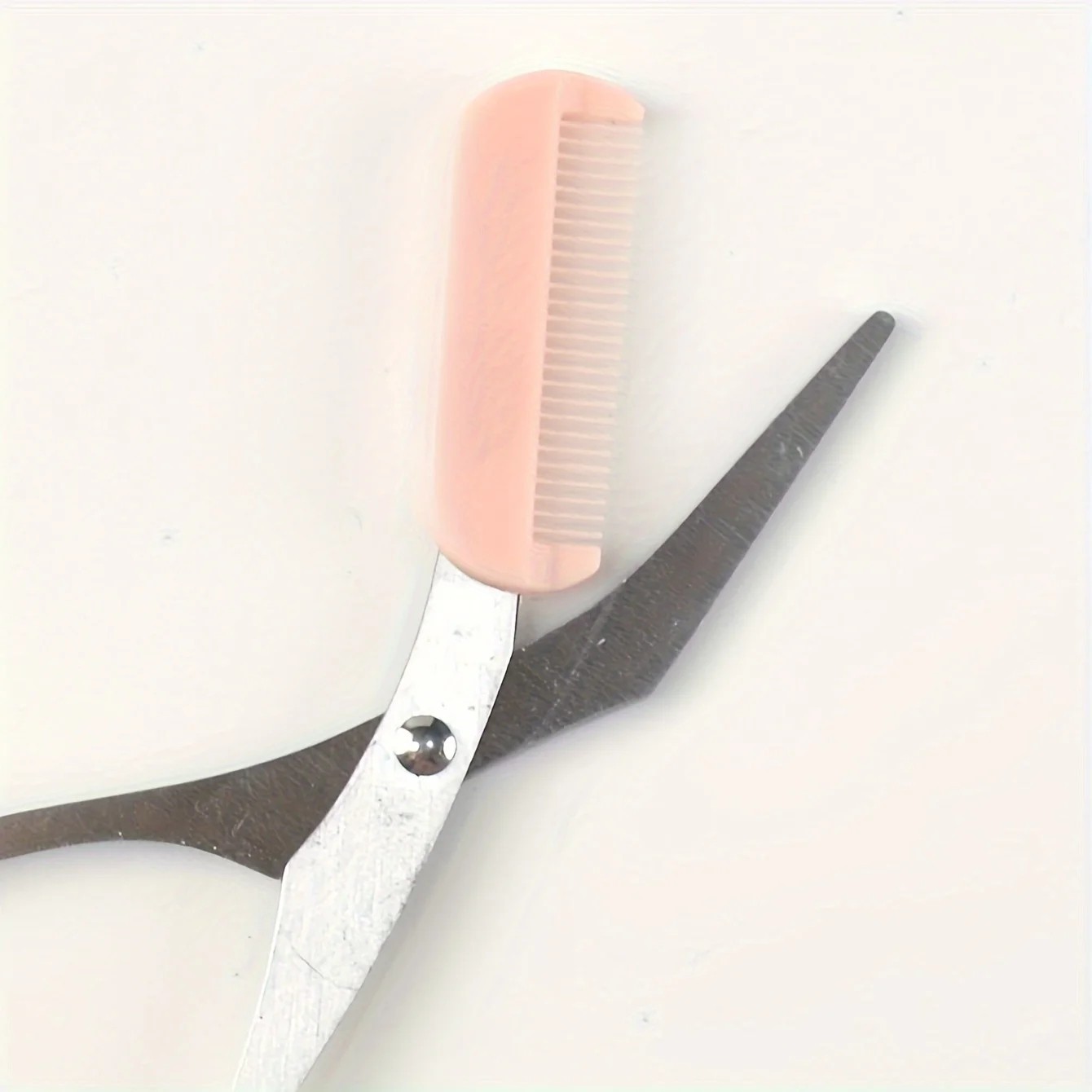1-Piece Eyebrow Trimmer Scissors Kit – Grooming Set with Comb for Men & Women