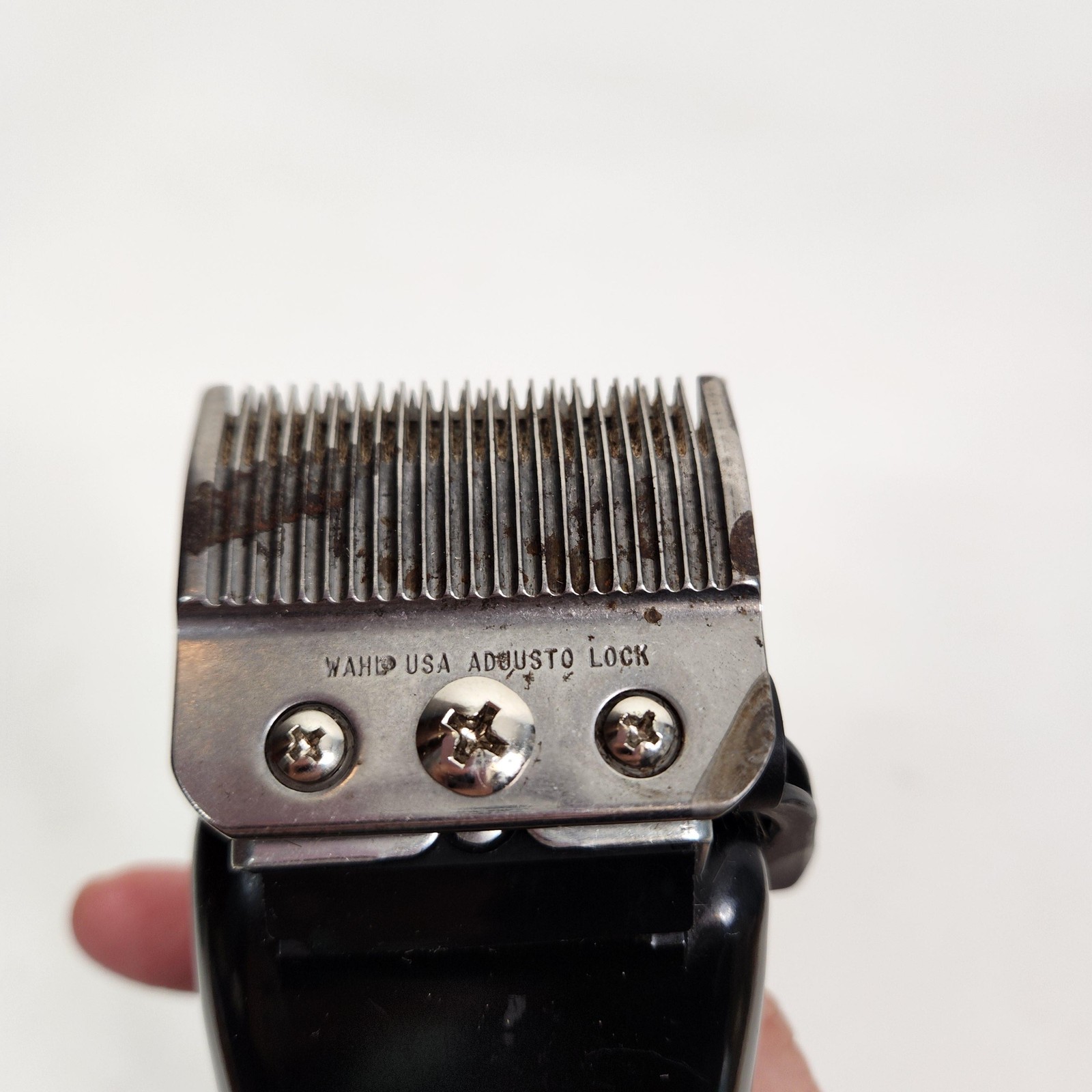 Wahl STX Hair Clipper Model STX 305G Blue Silver Adjustable Blade Corded Mens