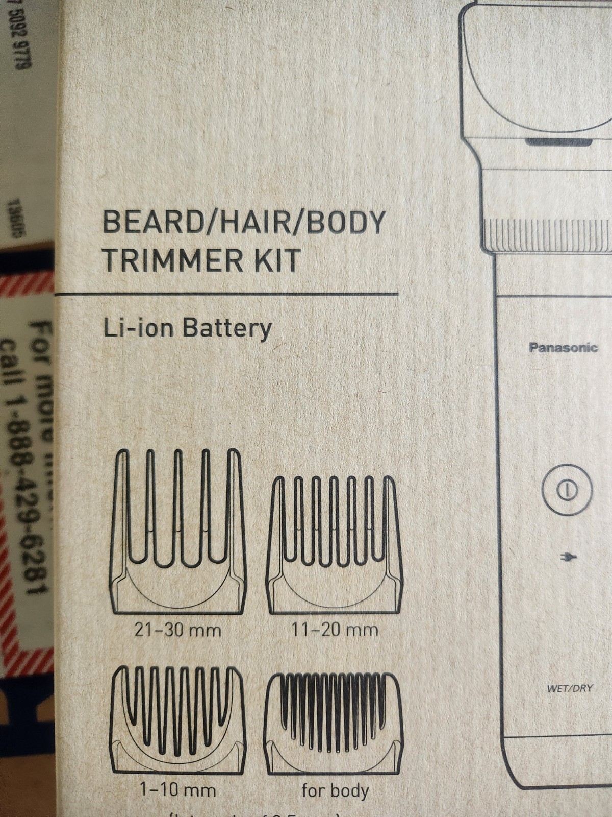 New Sealed Panasonic MultiShape Lithium Ion Version Beard/hair/body Trimmer Kit