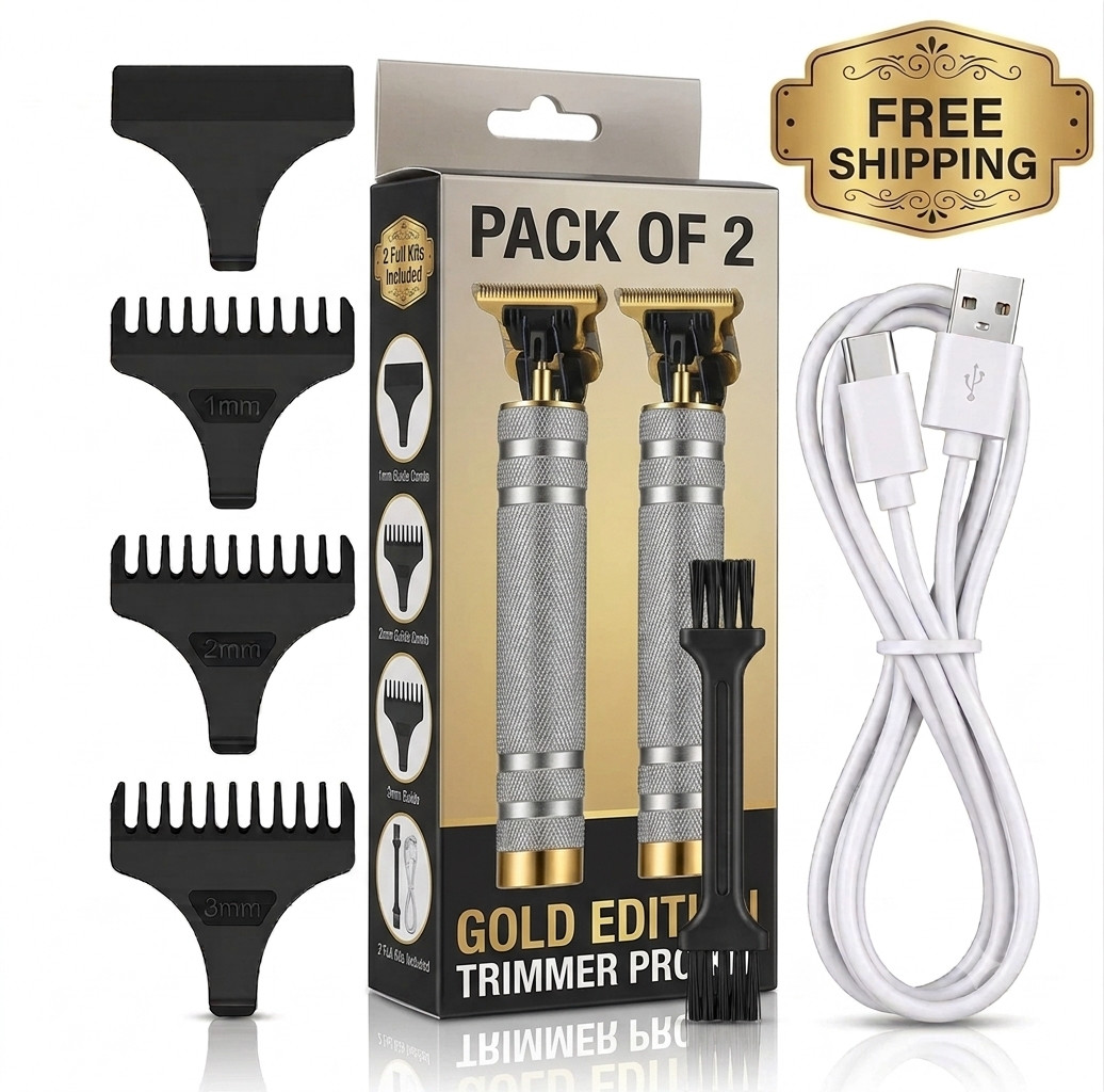 2 Pack-Hair Trimmer Cutter for Men Vintage T9 Barbeador Beard- FREE SHIPPING