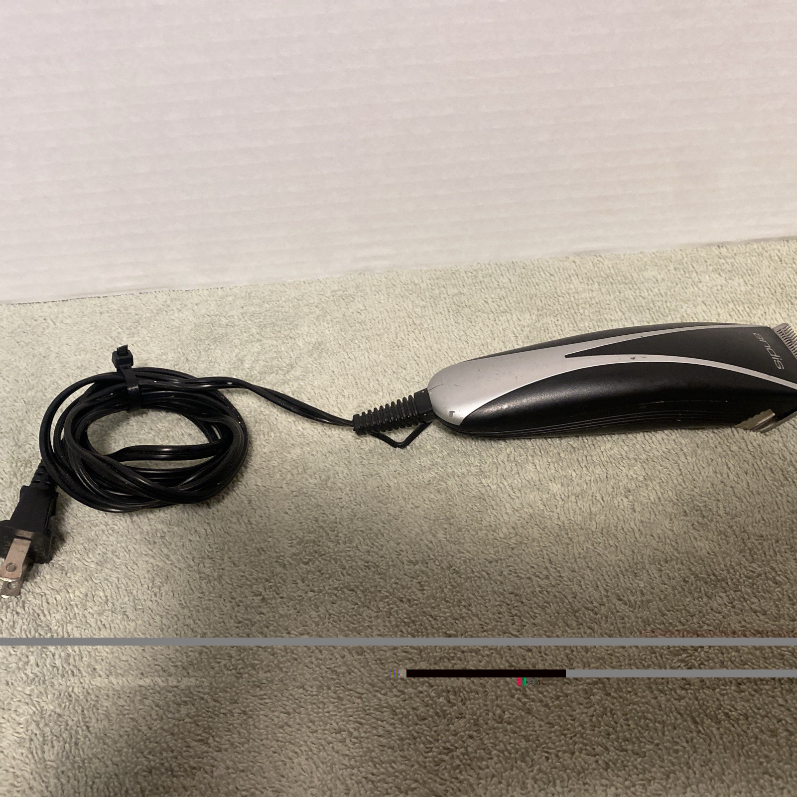Andis Electric Clipper Hair Cutter Model PM-10 Silver Black Tested Working