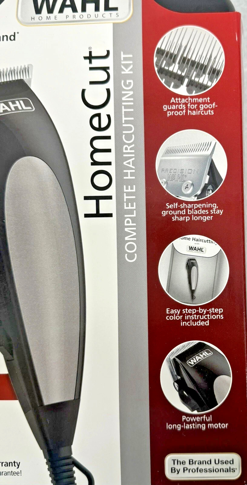 BRAND NEW WAHL HOME CUT COMPLETE PROFFESIONAL HAIRCUTTING KIT 18 PIECES INCLUDED