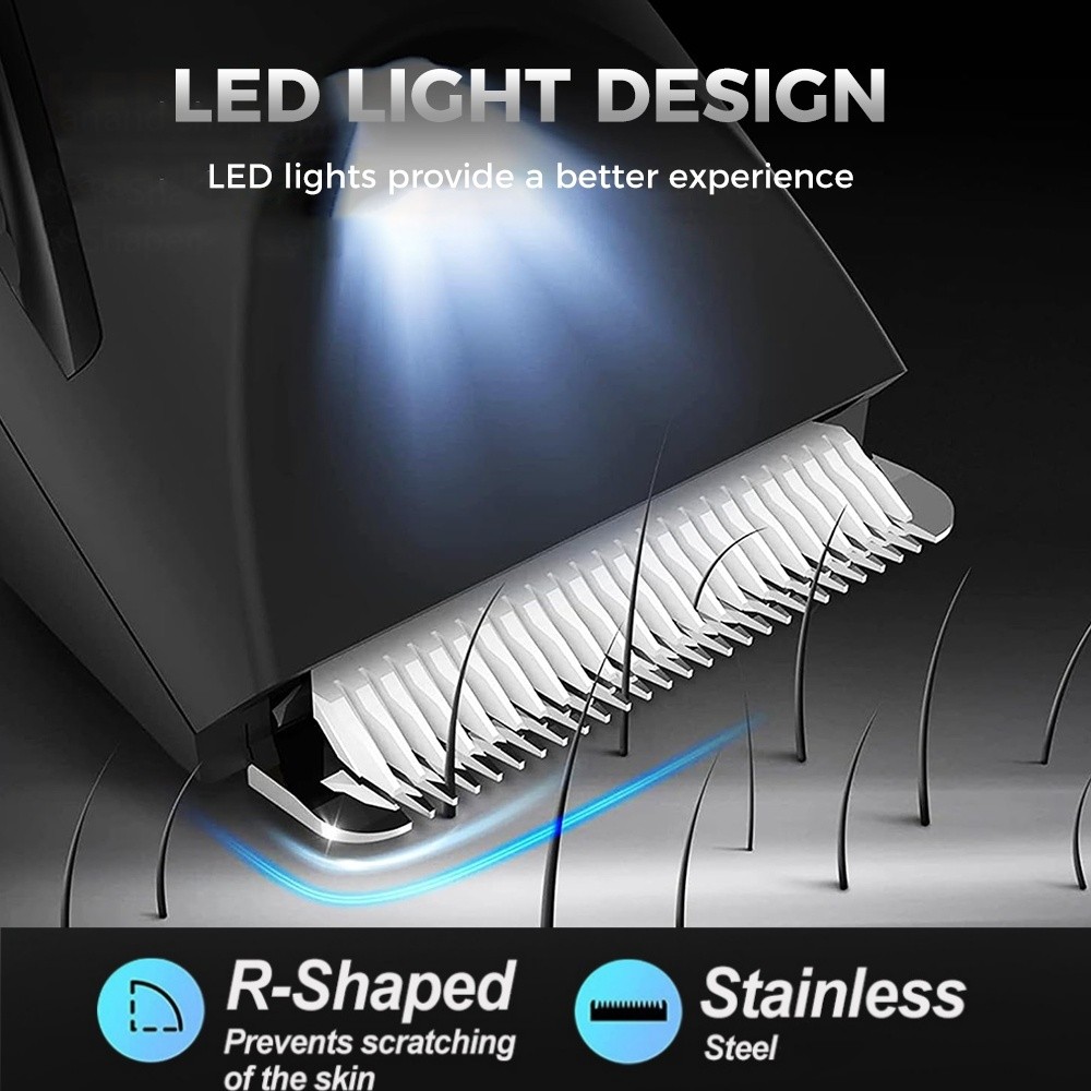 Groin Pubic Hair Trimmer for Men’s Electric Ball Trimmer Wet/Dry Body Shaver USB