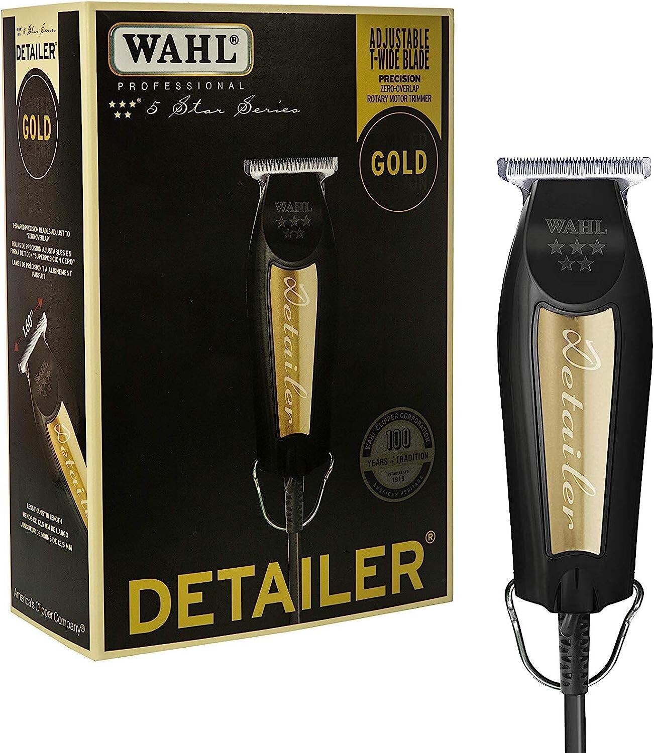 Wahl Professional Limited Edition Black & Gold Detailer Trimmer